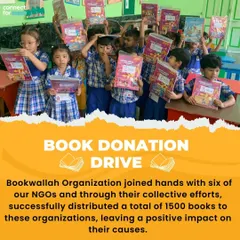 When NGOs come together, we create meaningful change. We joined hands with six of our partner NGOs through ConnectFor to distribute 1500 books, leaving a positive impact on their causes.