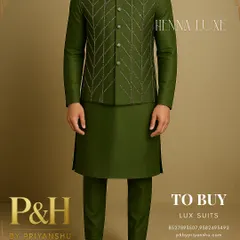 This angle showcases the complete look with tailored trousers and classic footwear, illustrating a polished yet relaxed style.