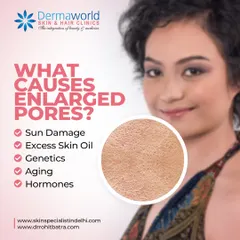 Enlarged pores are a common concern caused by factors like sun damage, excess oil, and genetics. I offer treatments that can help minimize their appearance and achieve a smoother, more refined skin texture.