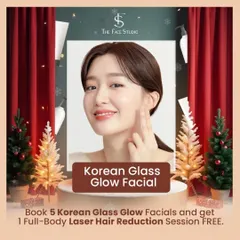 This festive offer combines two of my popular services. When you book five Korean Glass Glow Facials, designed to give you exceptionally clear and radiant skin, you receive one full body laser hair reduction session for free.