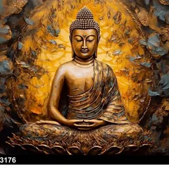 Find peace and tranquility with this beautiful Buddha-themed 3D UV Marble sheet. It's perfect for creating a calm and meditative corner in your home.
