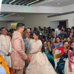 The ring ceremony is just the beginning of the celebrations. This happy couple is ready for a lifetime of dancing together.