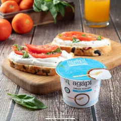 This shot shows the versatility of Greek yogurt, used here as a spread on toast. It's a great way to give customers new ideas on how to use the product.