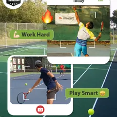 We believe in working hard and playing smart. This graphic captures our philosophy of combining relentless grind on the court with intelligent strategy to shine in the game.