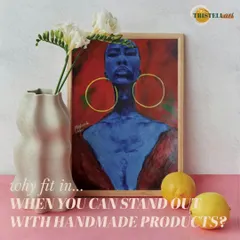 I love creating portraits that stand out, and this piece is all about that energy. Using acrylics, I played with a bold blue skin tone and a vibrant red background to create a feeling of strength and confidence. It shows how I use color to express an inner state rather than just a physical likeness.