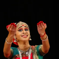 The essence of Kuchipudi lies in Abhinaya, the art of expression. Here, my student Sahana conveys a story through her hands and face during her solo debut.
