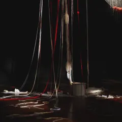 This was part of the stage setup for 'MEDEA'. My job was to create a soundscape that felt as tangled and tense as these threads. Sound isn't just background noise; it's a physical presence in the room.