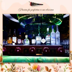 A premium liquor display at our Udaipur event, showcasing the top-shelf brands we bring to our destination weddings.