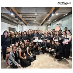 A group of our proud graduates, celebrating the completion of their course. This is a family of artists ready to take on the professional world.