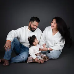 Sometimes, all you need is that one perfect family picture. In the studio, we can create these timeless, classic portraits with simple backdrops that you will cherish forever.