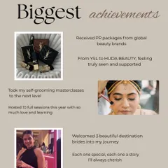 A look back at some of my biggest achievements this year. From receiving PR from global brands to hosting self-grooming masterclasses and working with destination brides, I am filled with gratitude.
