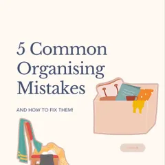 This guide breaks down the five most common organizing mistakes and how to fix them. It's a must-read for anyone struggling with closet chaos or paperwork piles.