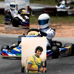 Escaping the ordinary. This collage captures the essence of a race weekend, from on track action to candid moments with the team.