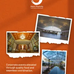 A collage highlighting our expertise in corporate events. We provide premium venues, quality food, and seamless coordination to ensure every meeting, conference, and celebration feels effortless and elevated.