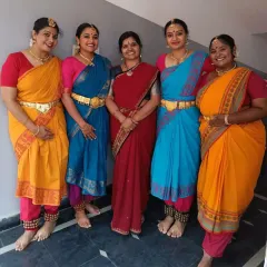 I am so incredibly proud of these girls for their fantastic results in the Pre-Vidwath exams, with some even achieving distinction. We provide dedicated training for university-certified Bharatanatyam examinations, guiding students who want to take their passion to a professional level.