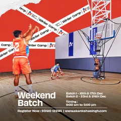 Our Weekend Batch option for the Winter Camp, perfect for players with busy weekly schedules.