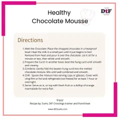 A guilt-free dessert? Yes, please. This is the recipe for our delicious and healthy chocolate mousse.