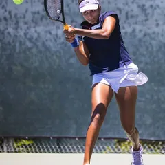A series of action shots from my title run at the SoCal Pro Series. You can see the focus on technique in my forehand, preparation for a backhand, and the concentration required for every single point.
