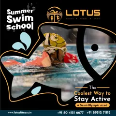 A young swimmer practices her strokes during a summer swim school session. Our camps are the coolest way for kids to stay active, providing a full-body workout in a refreshing and enjoyable setting.
