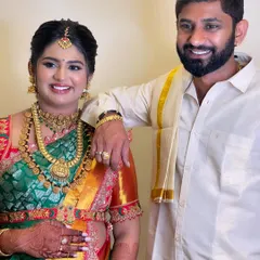 A beautiful moment between the happy couple. Her makeup is designed to look soft and glowing from every angle.