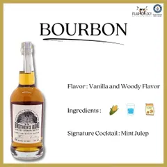 An introduction to Bourbon. Our spirits education covers key facts, including its main ingredient (corn), signature flavor profile (vanilla and woody), and a classic cocktail like the Mint Julep.