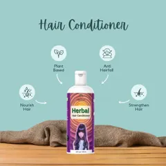 My Herbal Hair Conditioner is plant based and helps with hair fall. It nourishes and strengthens your hair after every wash, leaving it soft and manageable.