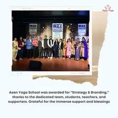 A proud moment for our school. Asan Yoga was awarded for "Strategy & Branding" at the Bizz Masters Competition, thanks to our dedicated team, students, and supporters.