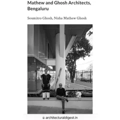 A portrait of us at the Museum of Art and Photography (MAP), one of our key public projects. We are proud to be part of the architectural landscape of Bengaluru.