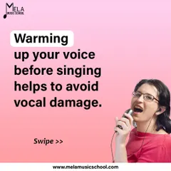A reminder that warming up your voice before singing is crucial to avoid vocal damage. I always begin my lessons with proper warm up techniques.