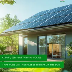 We help you create smart, self-sustaining homes that run on the endless energy of the sun. Imagine a lifestyle free from power cuts and high electricity bills, powered by a clean, reliable energy source on your own roof. 🏡