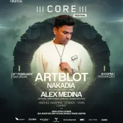 My personalized flyer for the two-stage CORE Festival at High Ultra Lounge. I played the open-air stage, delivering a set of deep and melodic techno.