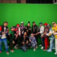 Here I am with the full corporate crew. It's always rewarding to see people who don't dance regularly come together, learn the steps, and perform with so much energy and confidence.