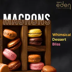 Small, sweet, and simply irresistible. Our assorted macarons are a whimsical dessert bliss.
