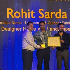 It was a proud moment for our founder, Rohit Sarda, to accept the award for Best Integrated Landscaping Company. We are grateful to the architects and designers who voted for us.