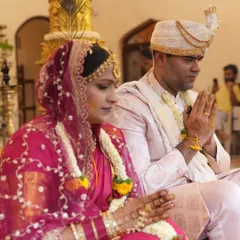 In a moment of quiet reflection during their wedding ceremony, Deep and Shagun connect with the divine and each other. Their journey is a testament to finding love with grace and gratitude.