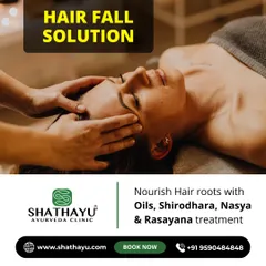 We provide a complete hair fall solution by nourishing the roots. Our treatments combine the therapeutic benefits of medicated oils, Shirodhara, Nasya, and Rasayana (rejuvenation) therapies to combat hair loss effectively.