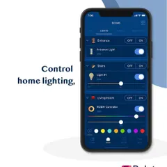 Gain granular control over your home's lighting from anywhere. The app interface allows you to manage individual lights, adjust brightness, and even change colors for RGBW controllers in any room.