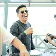 Nothing but colors, music, and endless laughter. A candid shot from the Holi celebration, capturing the pure joy of the festival.