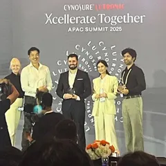 On stage with my peers at the Cynosure Lutronic APAC Summit 2025. Collaborative learning is essential in medicine. Discussing new laser technologies and treatment protocols with fellow dermatologists helps me refine my own techniques for facial rejuvenation and pigmentation treatments.