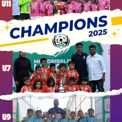 Success is a habit we build from the ground up. We are proud to celebrate our U7, U9, and U11 teams who emerged as champions in the Mini Dribblers League, proving that our development philosophy creates winners at every age level.