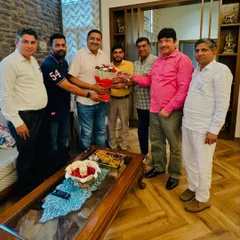 Meeting with Justice N.S. Shekhawat of the Punjab and Haryana High Court at his residence. Our delegation raised important matters concerning the Nuh judicial complex and the appointment of judges.