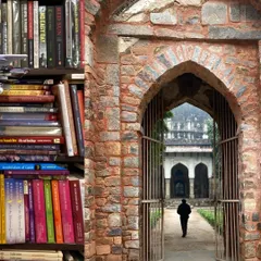 A collage from my first day in Delhi. It combines the quiet grandeur of Lodhi Garden with the intellectual buzz of a Khan Market bookstore, capturing the city's dual personality.