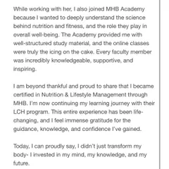 Loveleen's journey didn't just transform her body; she invested in her mind and knowledge, getting certified in Nutrition & Lifestyle Management. This is what empowerment looks like.