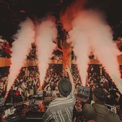 Another angle of the madness. Controlling the energy of the entire room with music and effects is what I do best.