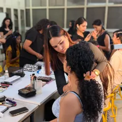 Teamwork is dream work. Our students collaborating during a hands-on session, helping each other learn and grow.