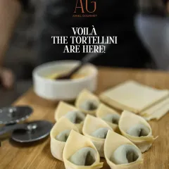 Voilà, the tortellini are here. These little pockets of flavor are filled with gourmet ingredients and are designed to melt in your mouth and stay in your heart.