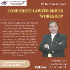We believe in advancing the legal profession through education. This is an announcement for a skills workshop hosted by our firm, aimed at enhancing the capabilities of corporate lawyers and sharing our practical expertise.