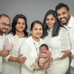 The whole family came to celebrate their newest member! I had so much fun capturing three generations of love in one beautiful portrait.