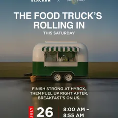 We believe in working hard and refueling right. After a tough HYROX session, we're bringing in a food truck to serve up a fresh post-session breakfast on us.