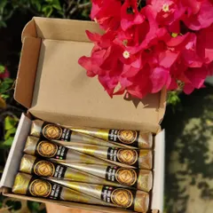 My fresh, handmade organic henna cones, ready to be shipped or used for appointments. They are 100% halal and I guarantee a great stain.
